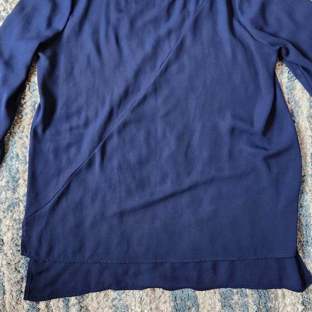 Bellatrix Navy Blue Blouse || Medium EUC - Picture 8 of 11